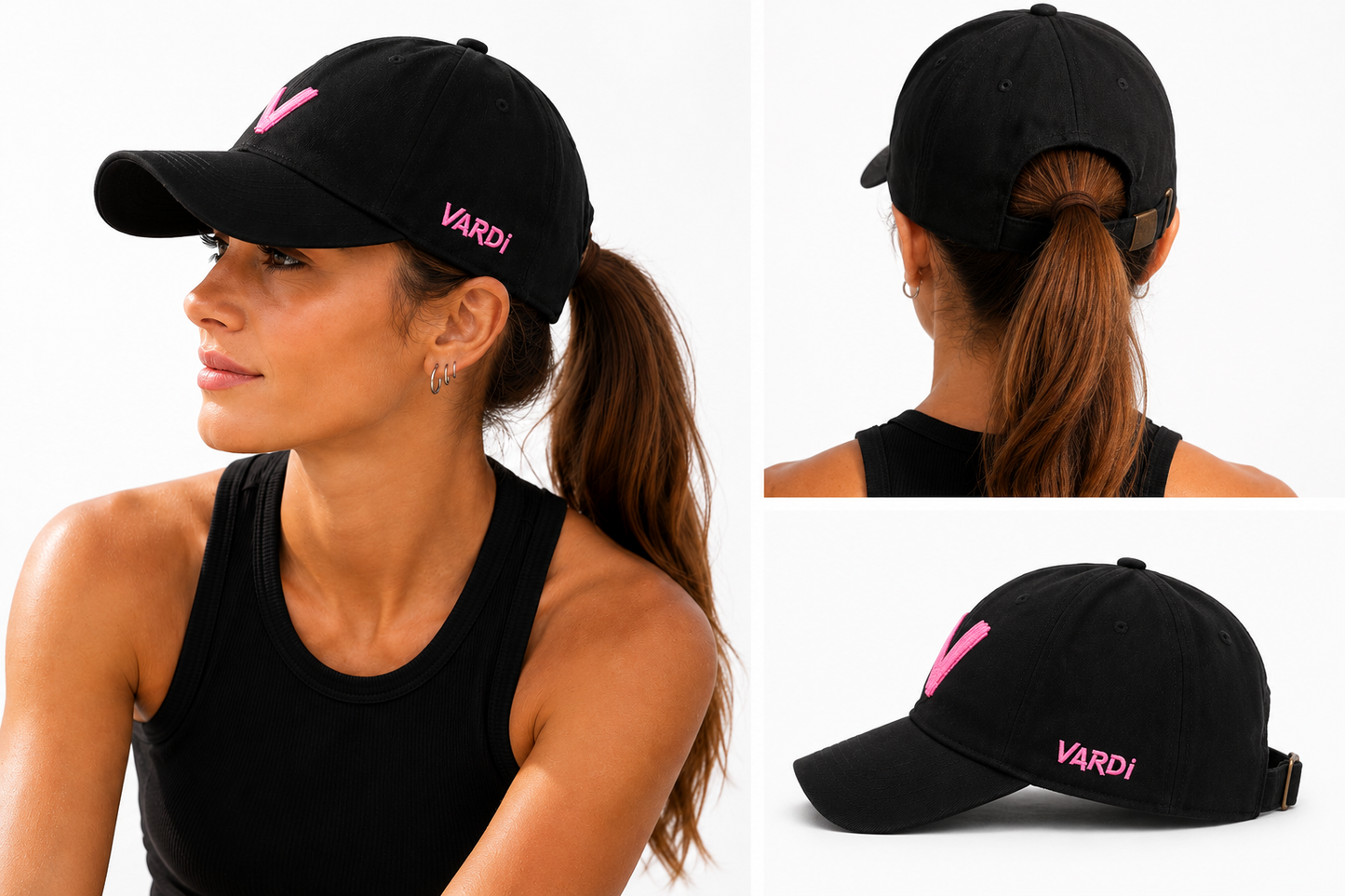 VARDI CORE Womens gym Multi-sports performance ponytail cap