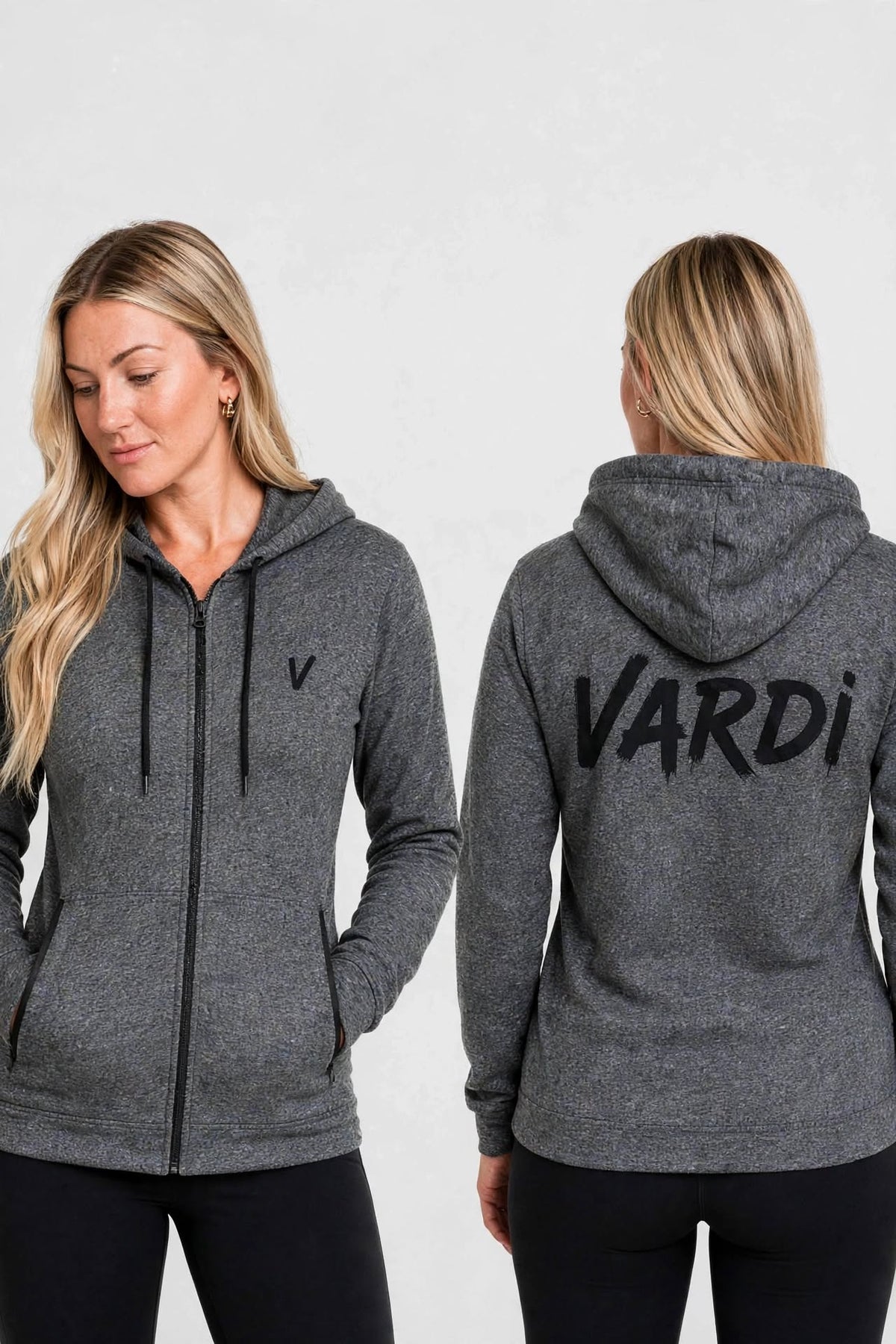 VW36 - VARDI Light Weight Hooded Gym Tee Jacket