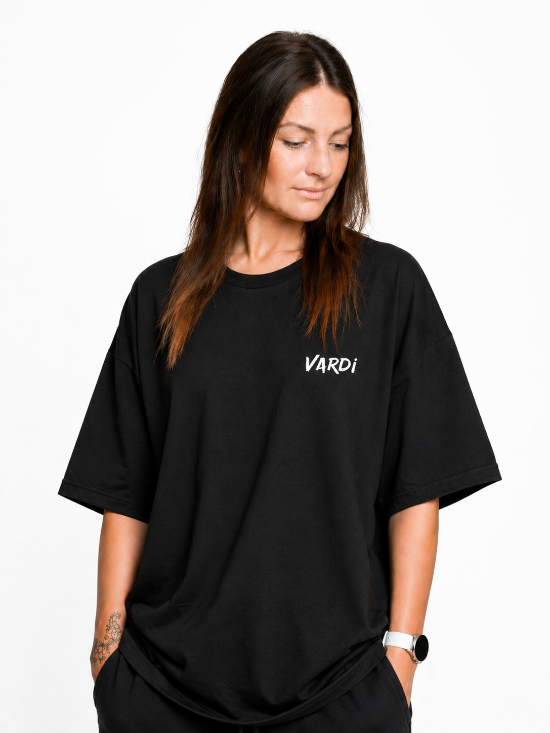 VARDI SIGNATURE Women’s Oversized Gym T-Shirt "Premium UK Fitness Wear”