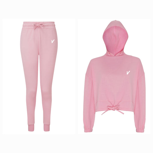 2 pcs Joggers & Cropped Hoodie Set - Vardi - Unique