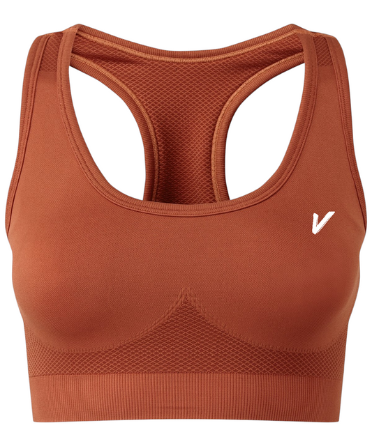 W10 - Women's Vardi seamless '3D fit' multi-sport sculpt solid colour bra - unique
