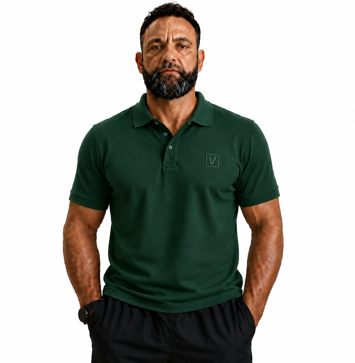 VARDI LUXE Men’s Performance Polo Shirt "Premium UK Fitness Wear”