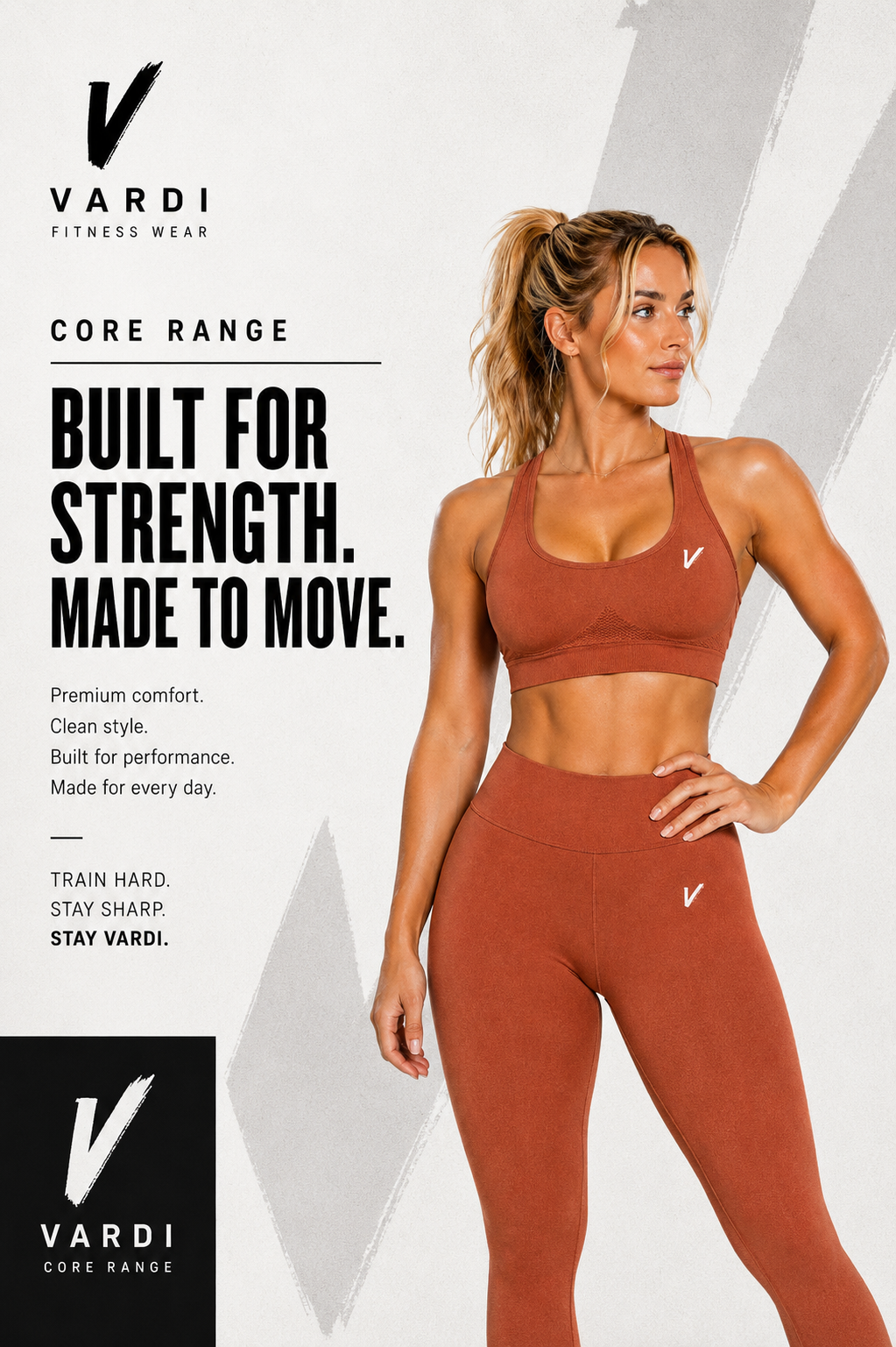 VARDI CORE Women’s Seamless Sculpt Sports Bra "Premium UK Fitness Wear”