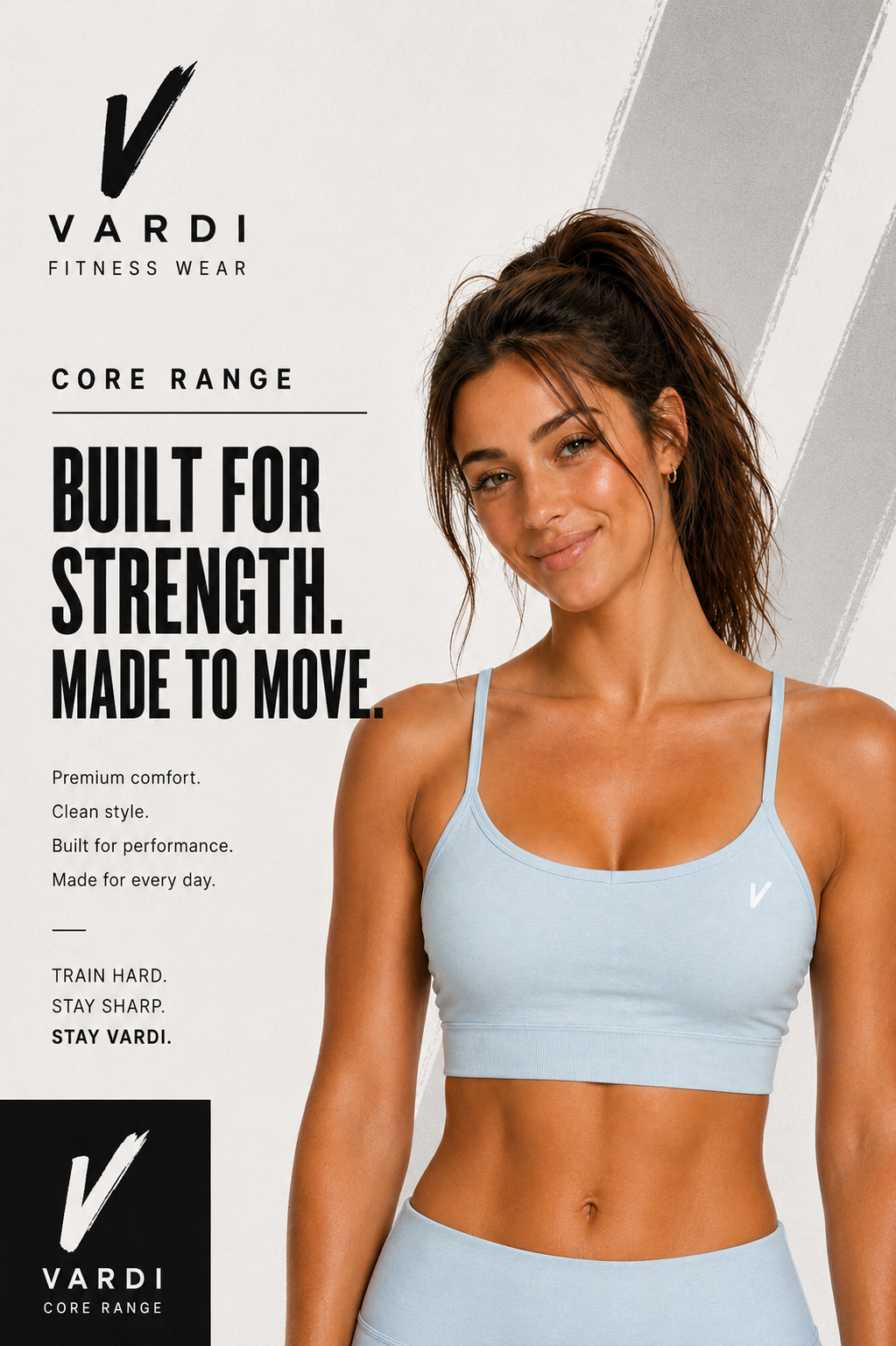 VARDI CORE Women’s Seamless Flex Sports Bra – "Premium UK Fitness Wear”