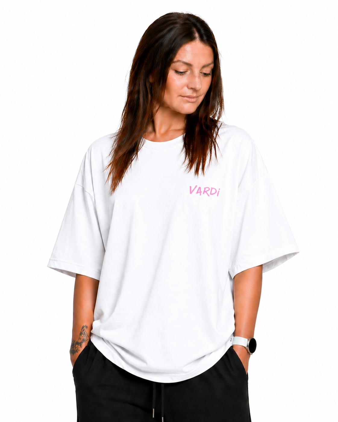 VARDI SIGNATURE Women’s Oversized Gym T-Shirt "Premium UK Fitness Wear”