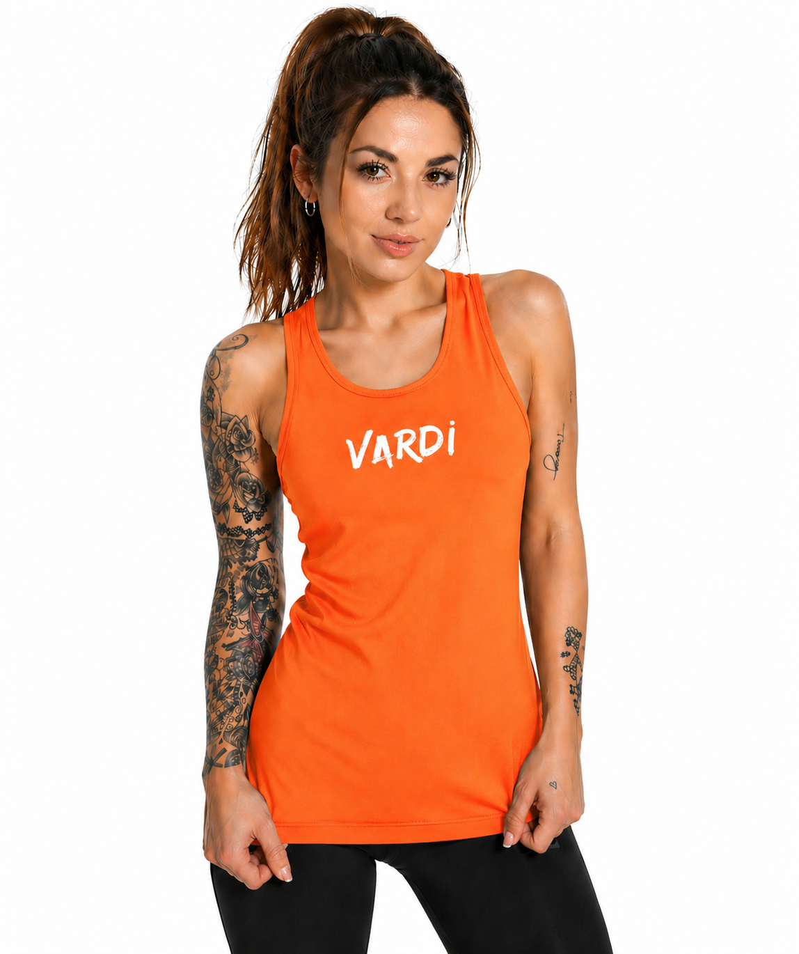 VARDI STATEMENT Women’s Racer Back Training Vest "Premium UK Fitness Wear”