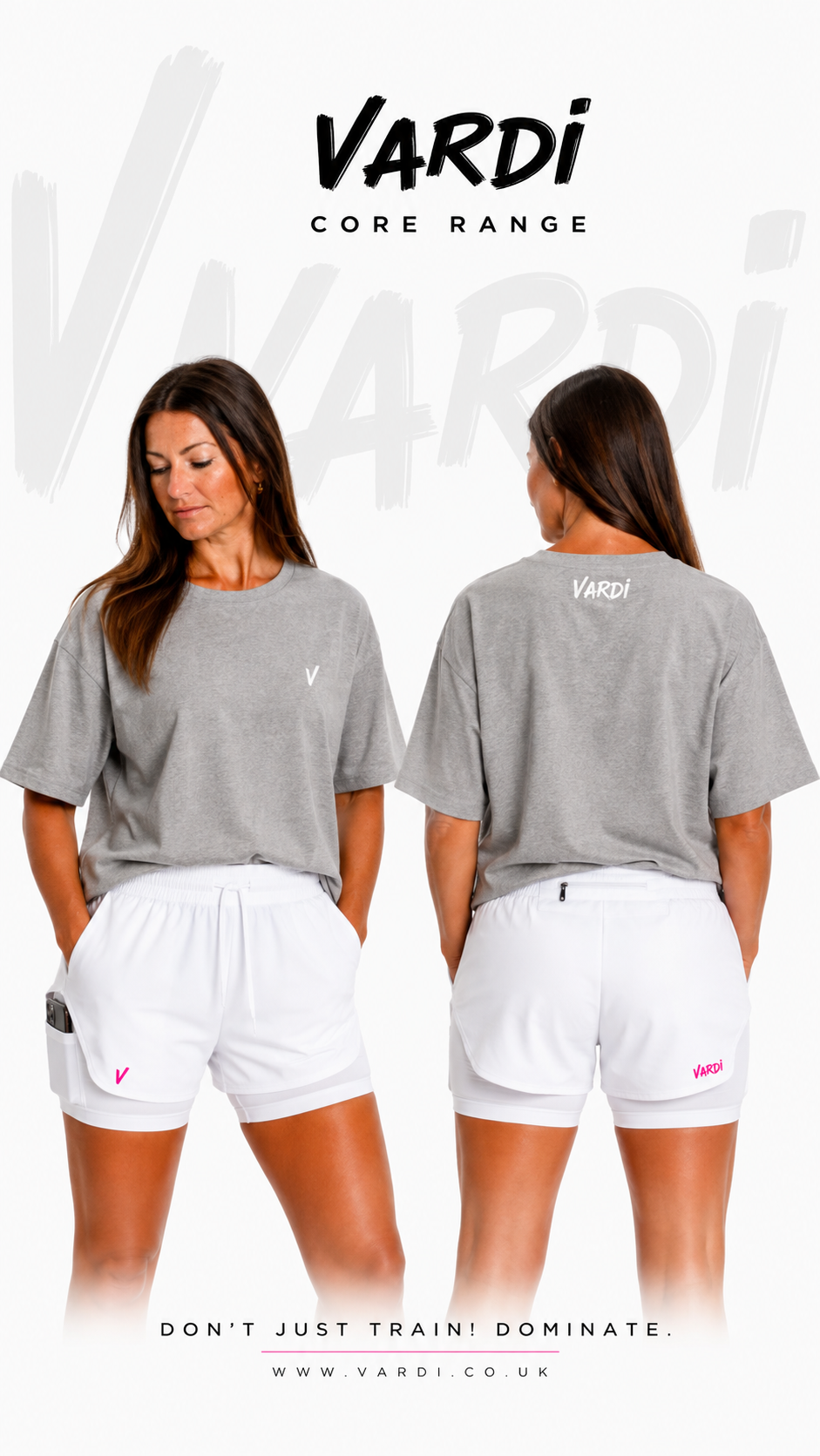 VARDI CORE Women’s Performance Support Shorts "Premium UK Fitness Wear”
