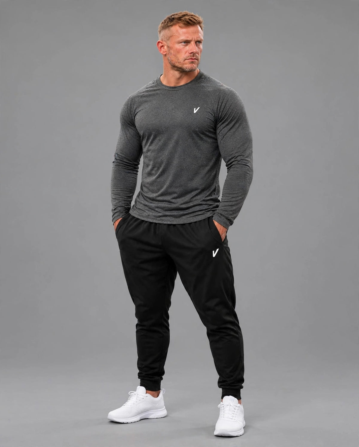 VM05 VARDI Men's Long Sleeve Performance T-Shirt