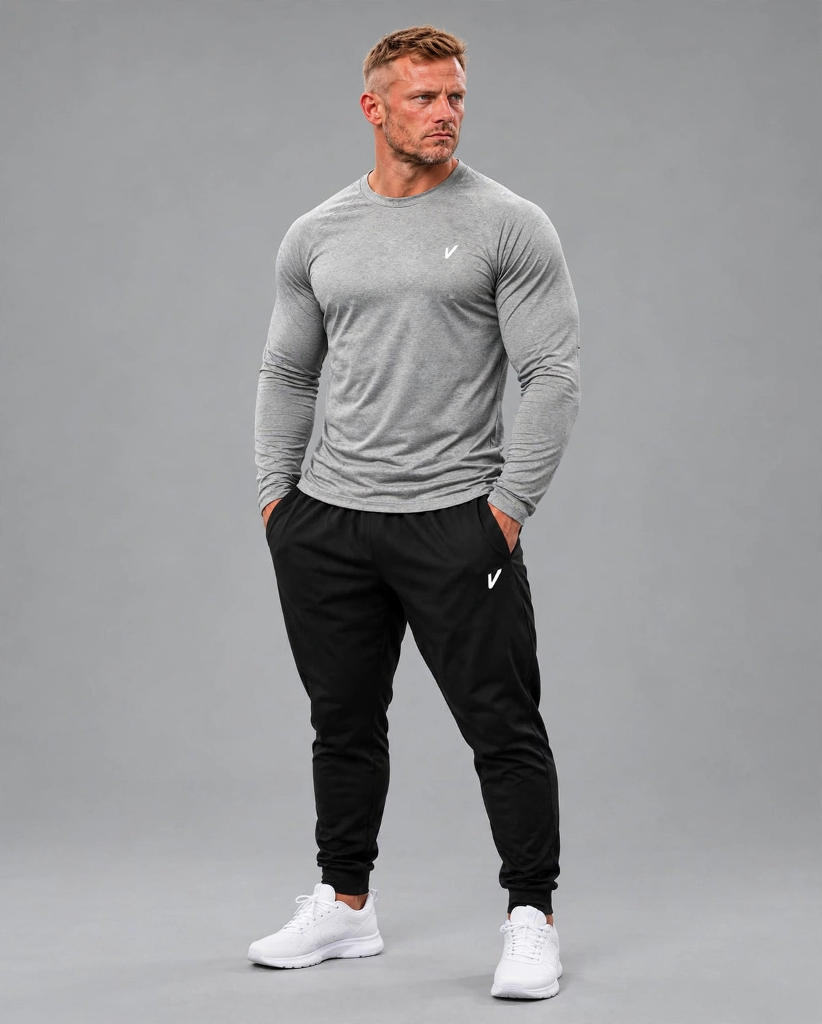 VM05 VARDI Men's Long Sleeve Performance T-Shirt