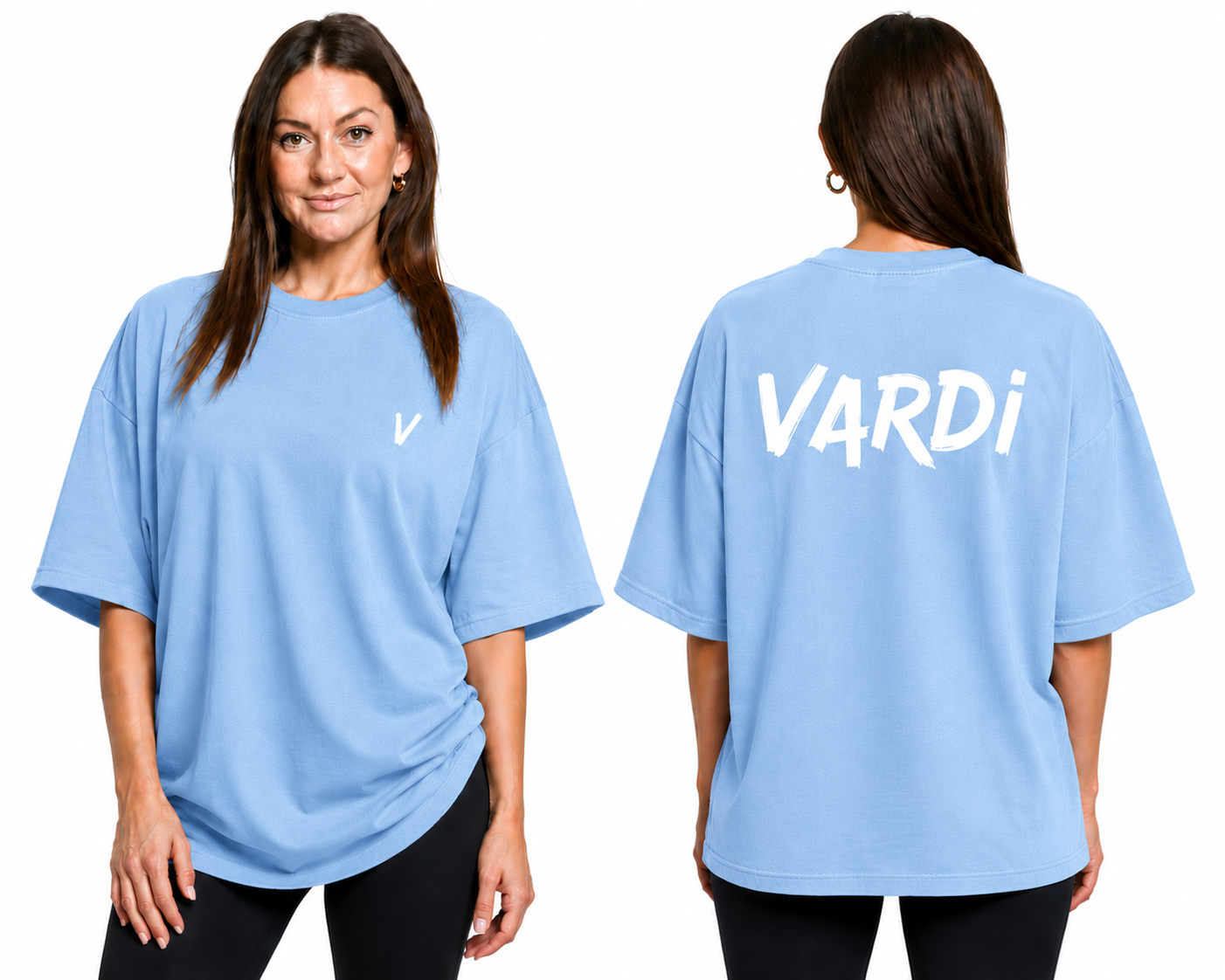 VARDI STATEMENT Women’s Oversized Gym T-Shirt "Premium UK Fitness Wear”