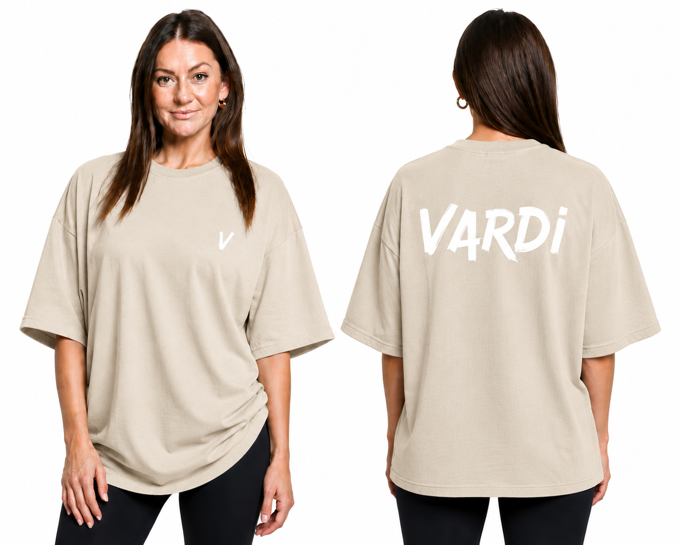 VARDI STATEMENT Women’s Oversized Gym T-Shirt "Premium UK Fitness Wear”
