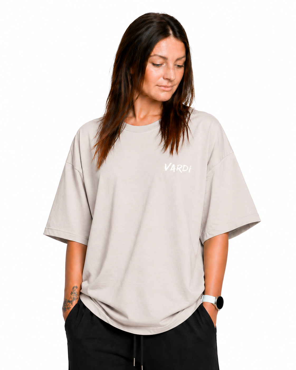 VARDI SIGNATURE Women’s Oversized Gym T-Shirt "Premium UK Fitness Wear”