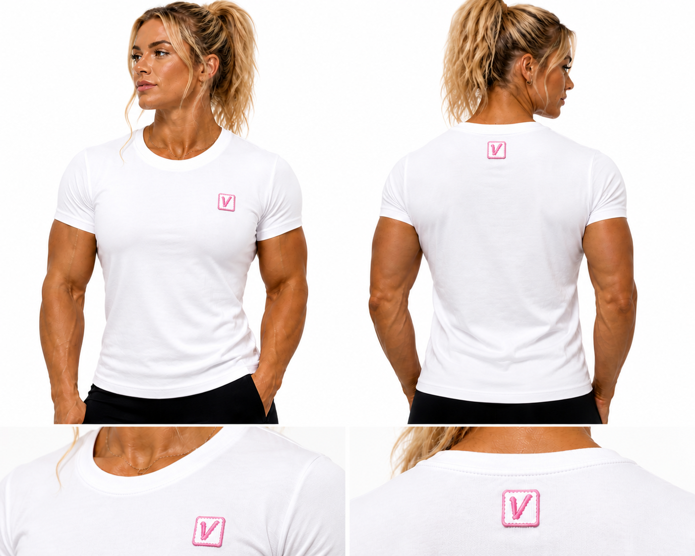 VARDI LUXE Women's Gym Muscle Fit T-Shirt – ClimaCool "Premium UK Fitness Wear”