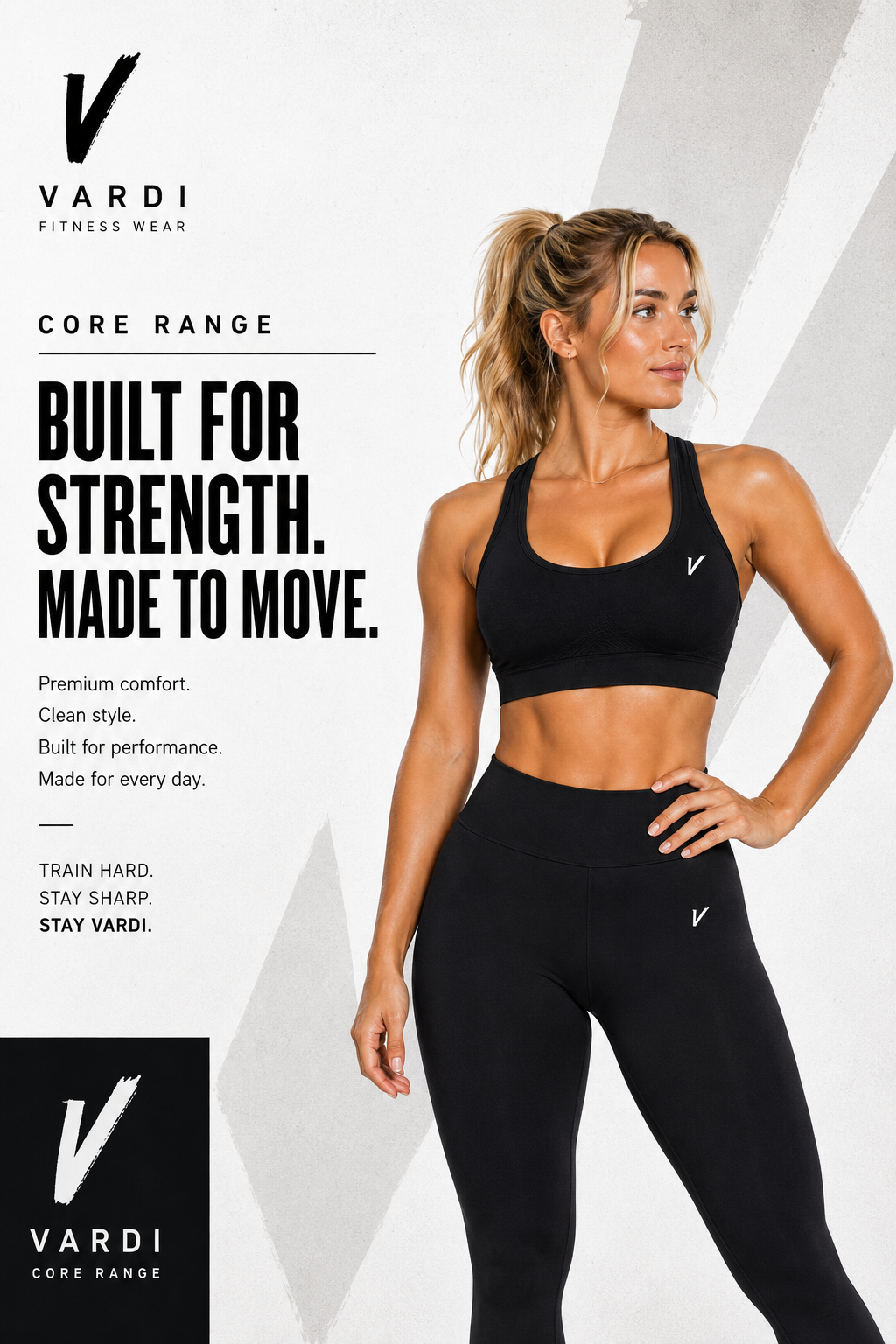 VARDI CORE Women’s Seamless Sculpt Sports Bra "Premium UK Fitness Wear”