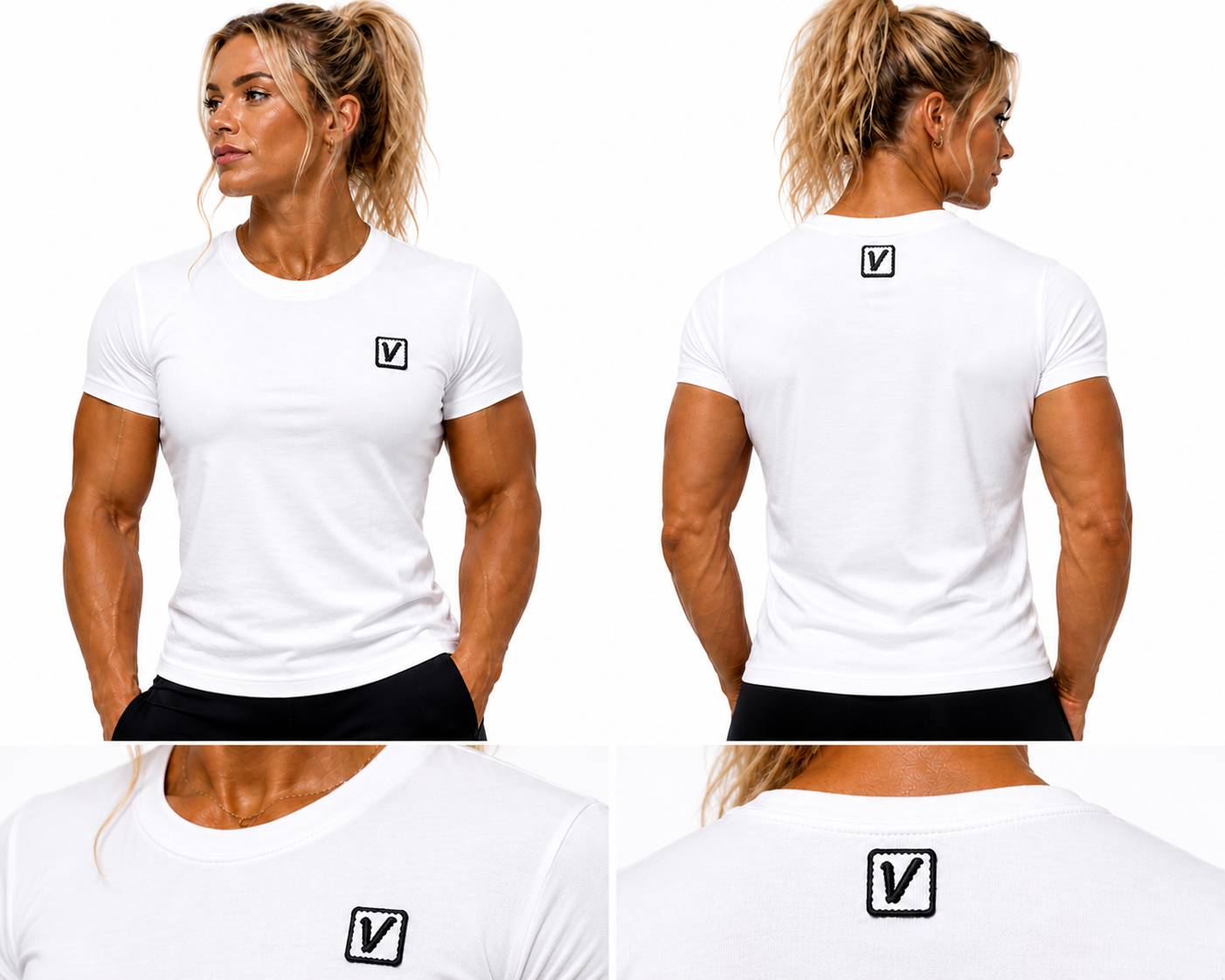 VARDI LUXE Women's Gym Muscle Fit T-Shirt – ClimaCool "Premium UK Fitness Wear”