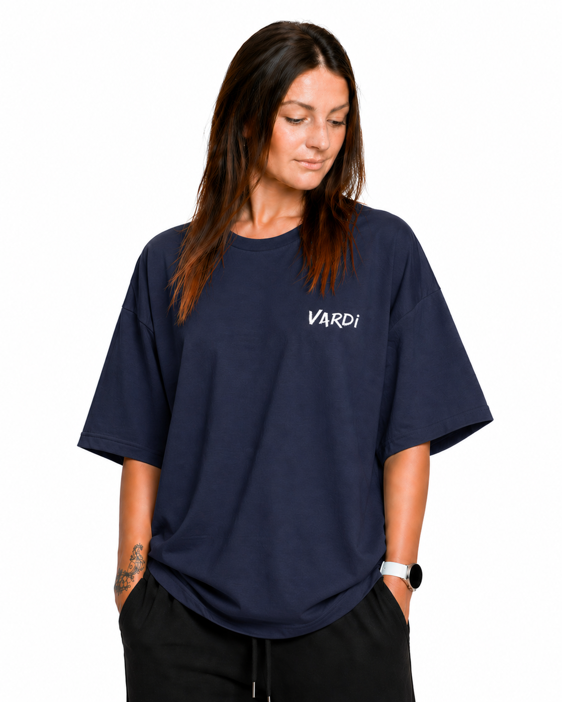 VARDI SIGNATURE Women’s Oversized Gym T-Shirt "Premium UK Fitness Wear”