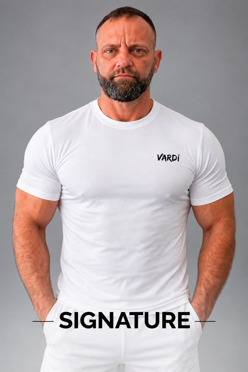 VM04 - VARDI Men's Tight Fit Gym T-Shirt