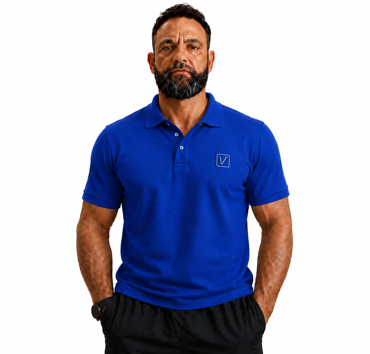 VARDI LUXE Men’s Performance Polo Shirt "Premium UK Fitness Wear”