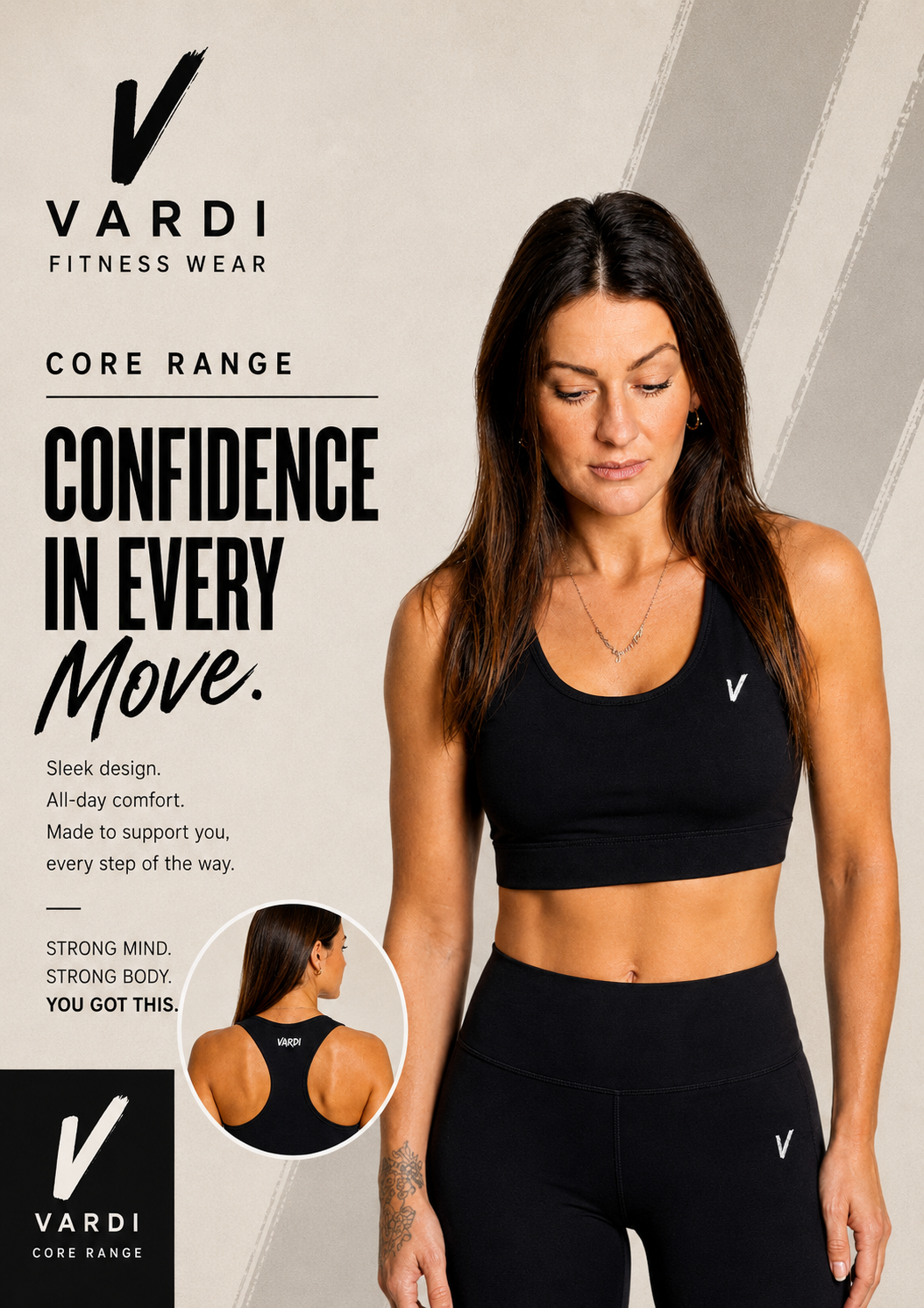 VARDI CORE Women’s Sports Gym Crop Top "Premium UK Fitness Wear”