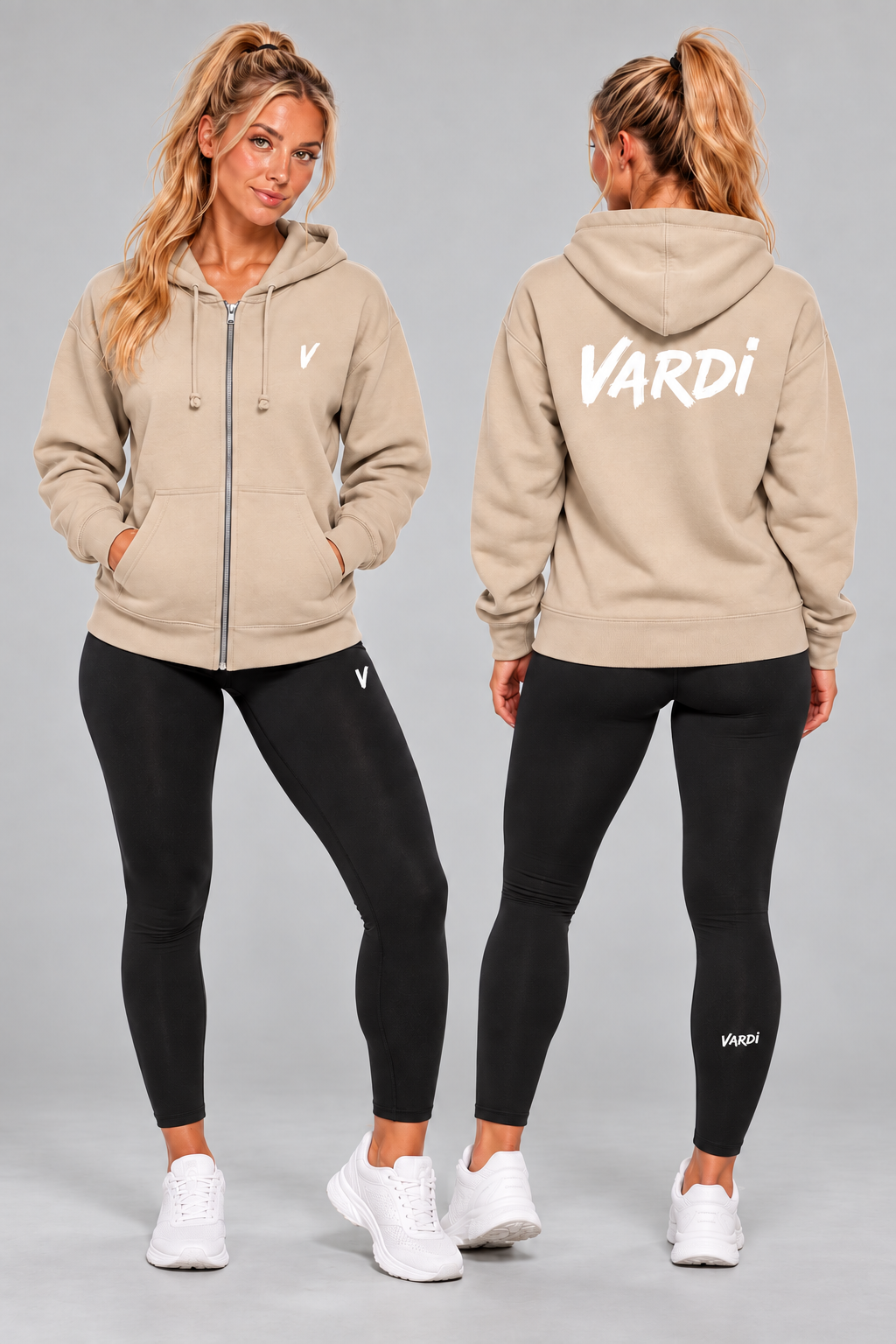 VW30 - Women's VARDI Zip Gym Hoodie "Premium UK Fitness Wear"