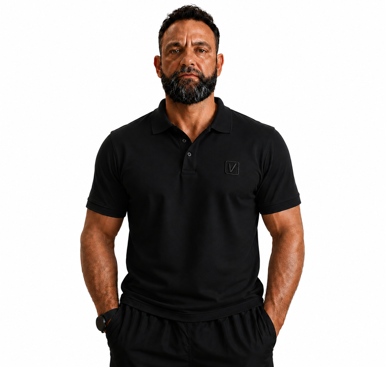 VARDI LUXE Men’s Performance Polo Shirt "Premium UK Fitness Wear”