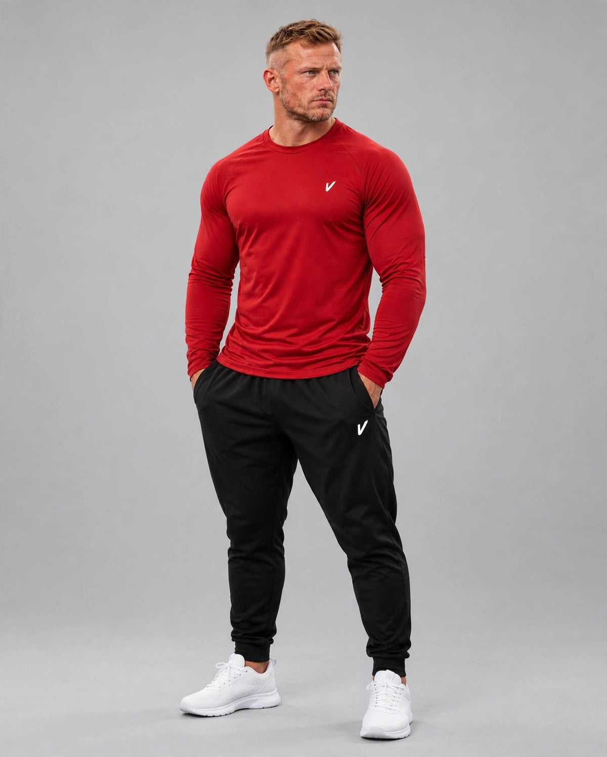 VM05 VARDI Men's Long Sleeve Performance T-Shirt