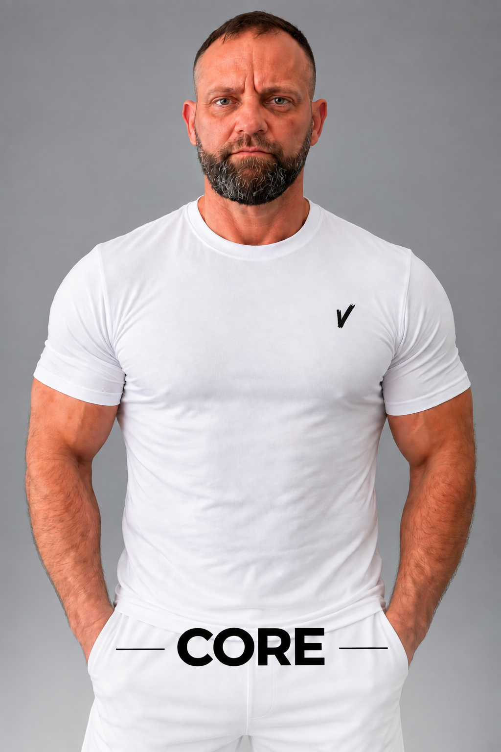 VM04 - VARDI Men's Tight Fit Gym T-Shirt
