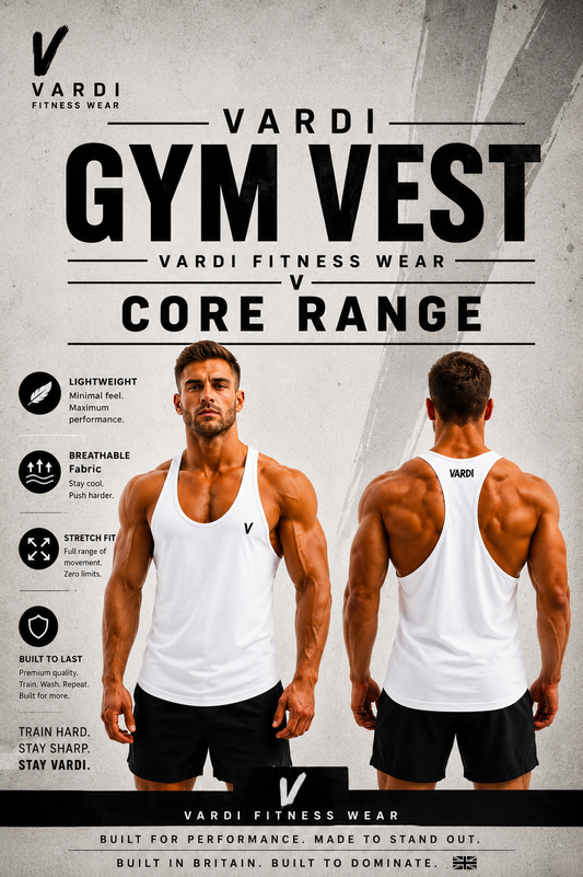 VARDI Men’s Training Vest – "Premium UK Fitness Wear”