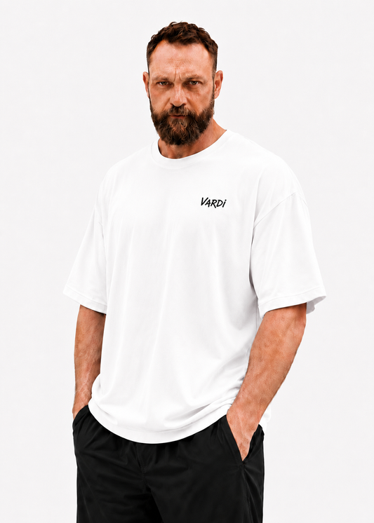 VARDI SIGNATURE Men's Oversized Gym T-Shirt "Premium UK Fitness Wear”
