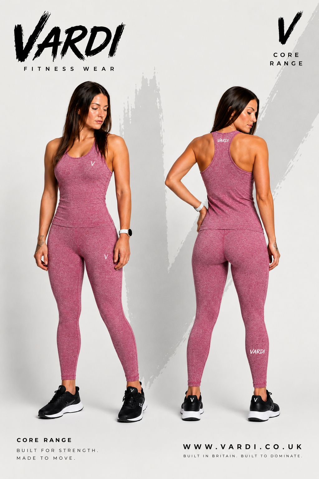 VARDI CORE Seamless 3D Fit Leggings "Premium UK Fitness Wear”