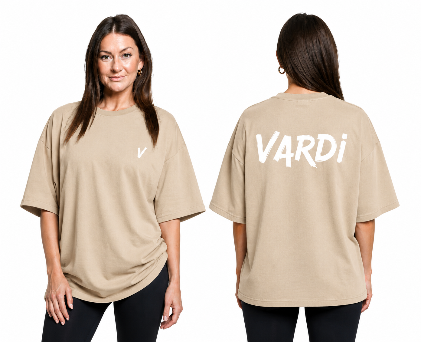 VARDI STATEMENT Women’s Oversized Gym T-Shirt "Premium UK Fitness Wear”