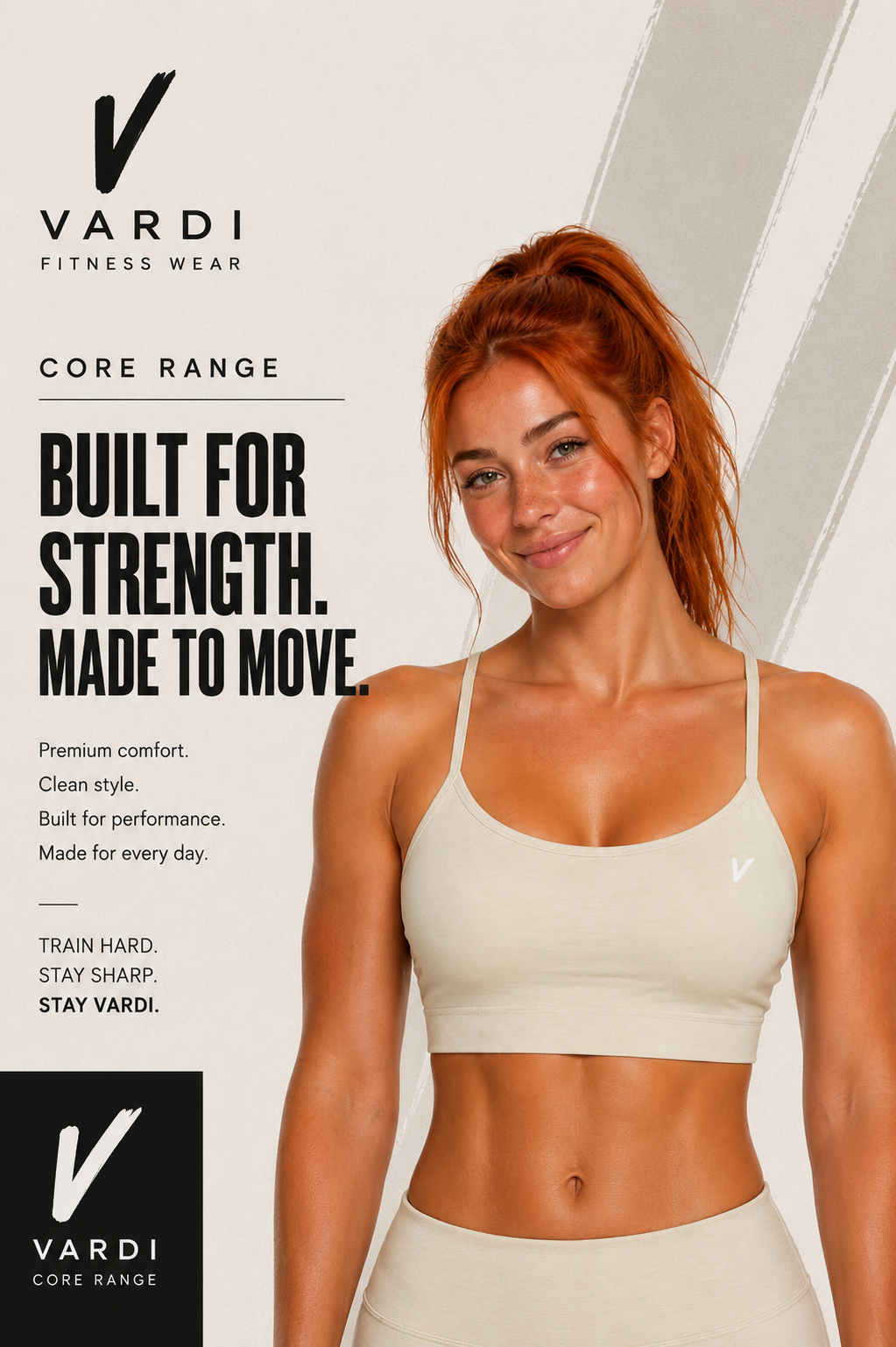 VARDI CORE Women’s Seamless Flex Sports Bra – "Premium UK Fitness Wear”