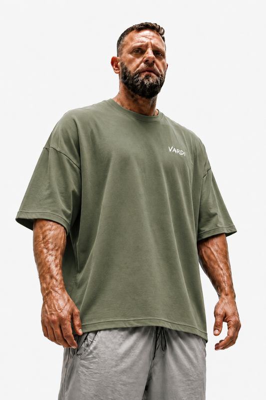 VARDI SIGNATURE Men's Oversized Gym T-Shirt "Premium UK Fitness Wear”