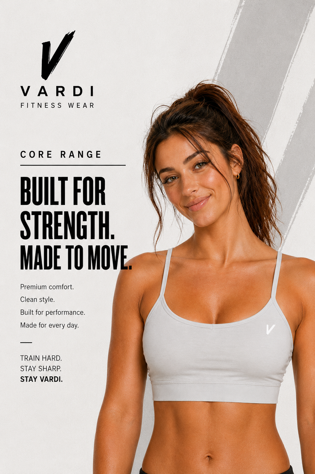 VARDI CORE Women’s Seamless Flex Sports Bra – "Premium UK Fitness Wear”