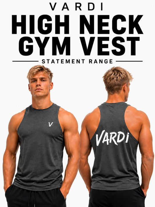 VARDI Men’s High Neck Training Vest "Premium UK Fitness Wear”
