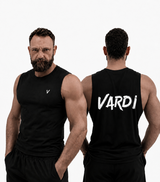 VARDI STATEMENT Men’s High Neck Training Vest "Premium UK Fitness Wear”