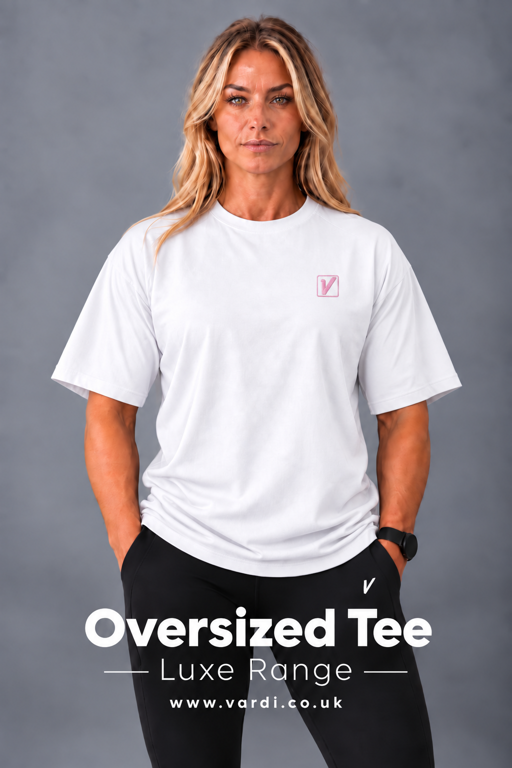 VW01 - VARDI Women's Oversized Boyfriend Gym T-Shirt