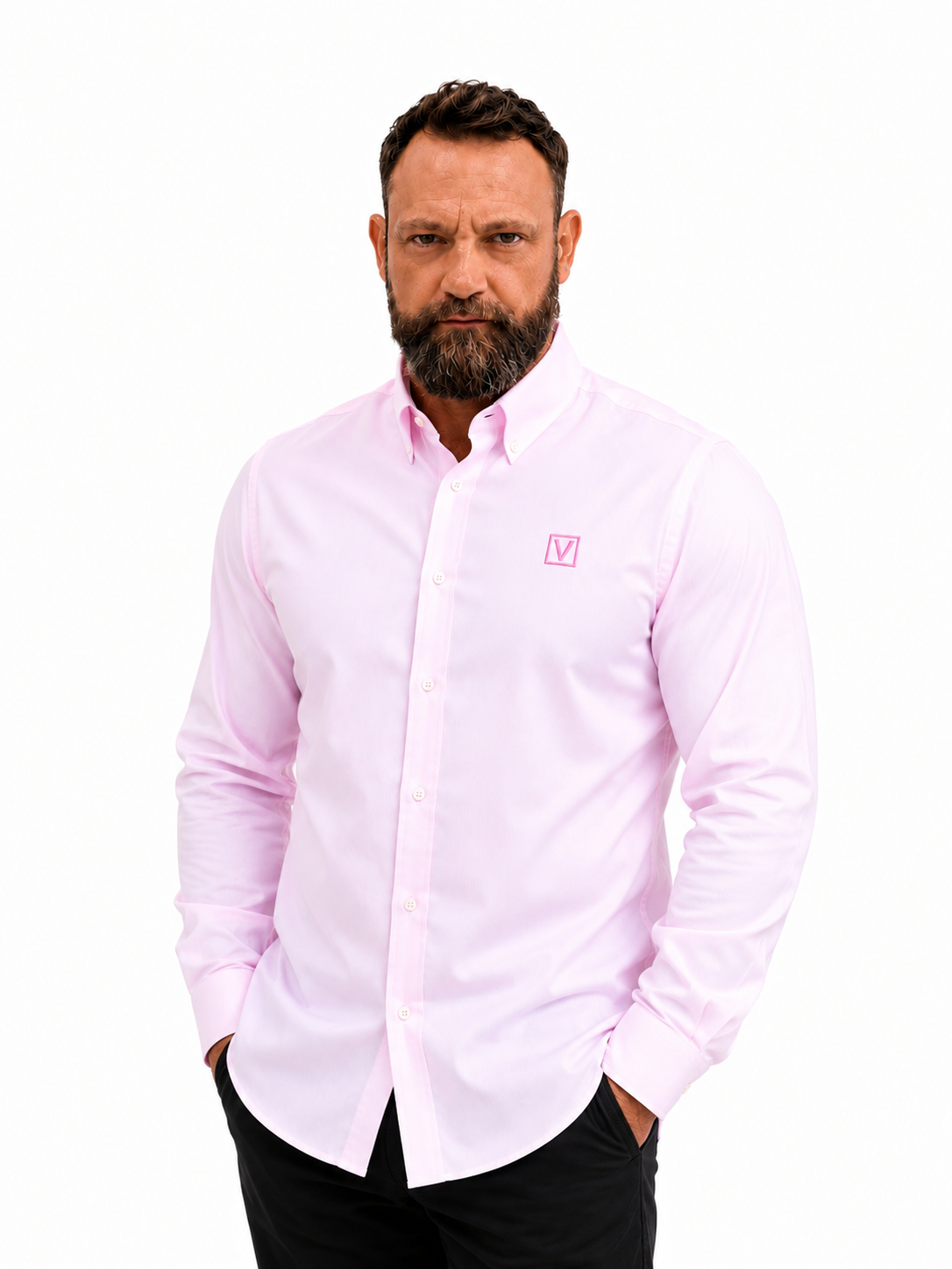 VARDI LUXE Men’s Striped Oxford Dress Shirt
Smart.