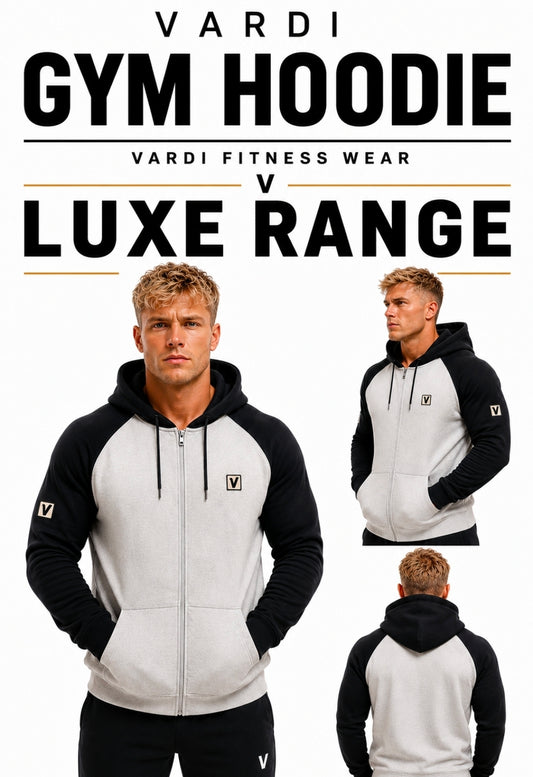 VARDI LUXE Performance Gym Hoodie "Premium UK Fitness Wear”