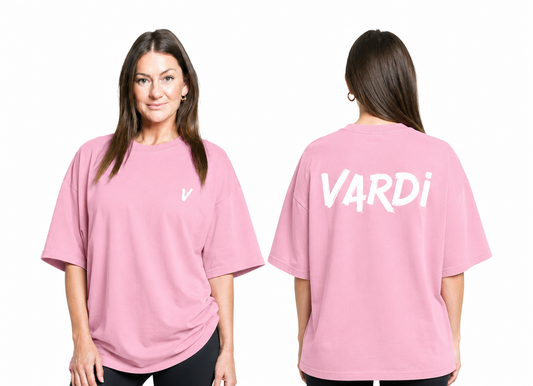 VARDI STATEMENT Women’s Oversized Gym T-Shirt "Premium UK Fitness Wear”