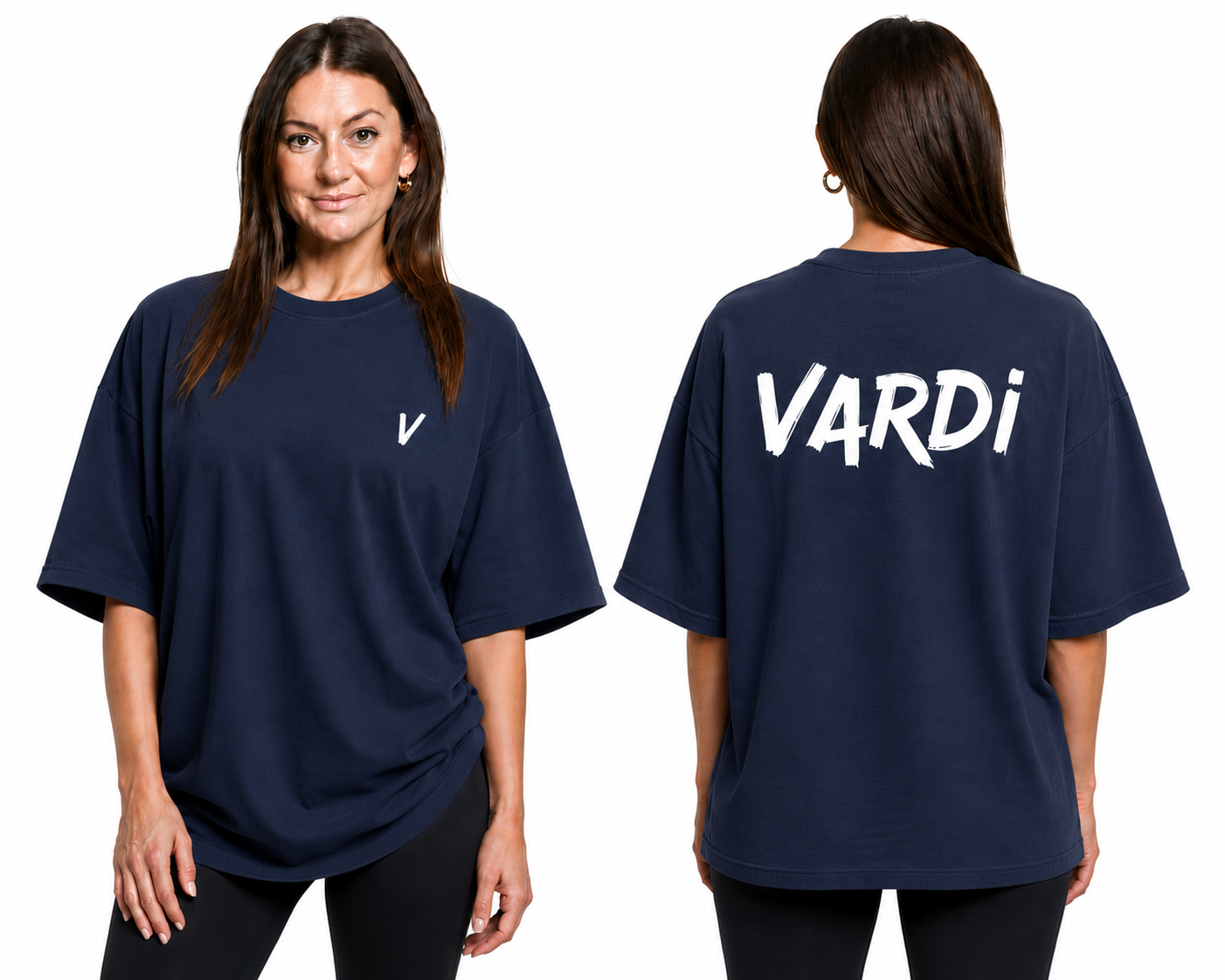 VARDI STATEMENT Women’s Oversized Gym T-Shirt "Premium UK Fitness Wear”