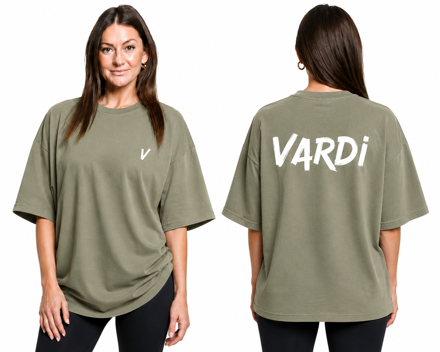 VARDI STATEMENT Women’s Oversized Gym T-Shirt "Premium UK Fitness Wear”