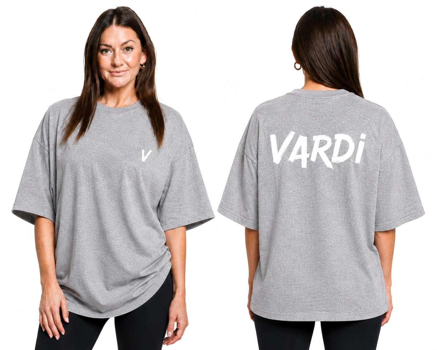 VARDI STATEMENT Women’s Oversized Gym T-Shirt "Premium UK Fitness Wear”