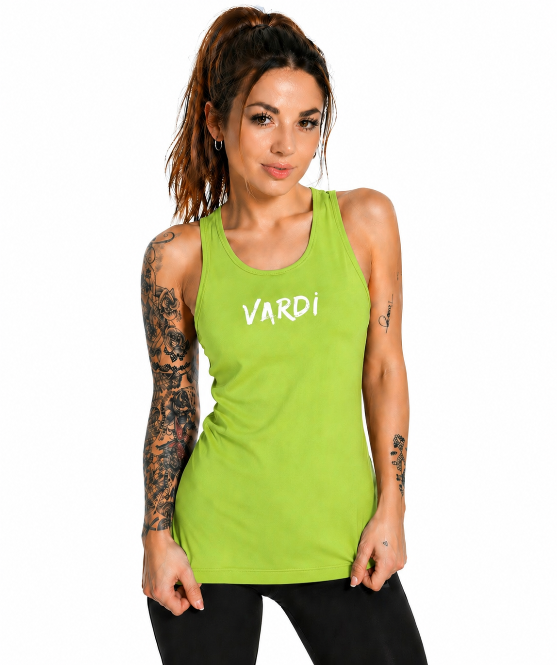 VARDI STATEMENT Women’s Racer Back Training Vest "Premium UK Fitness Wear”