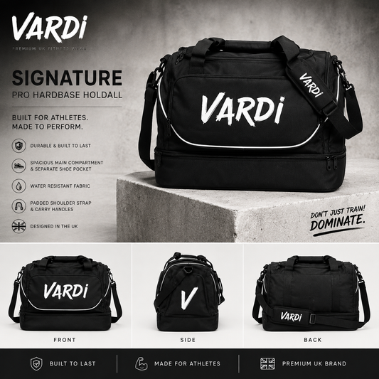 VARDI SIGNATURE Bag – Pro Hardbase Holdall "Premium UK Fitness Wear”