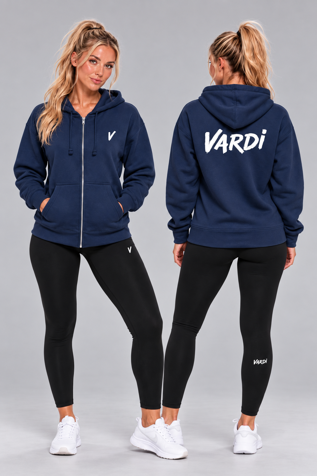 VW30 - Women's VARDI Zip Gym Hoodie "Premium UK Fitness Wear"