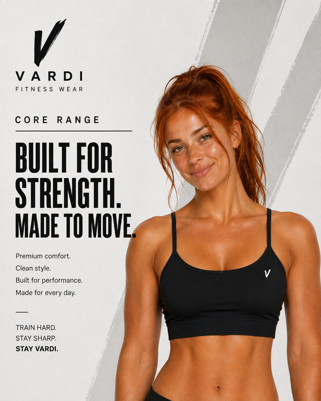 VARDI CORE Women’s Seamless Flex Sports Bra – "Premium UK Fitness Wear”