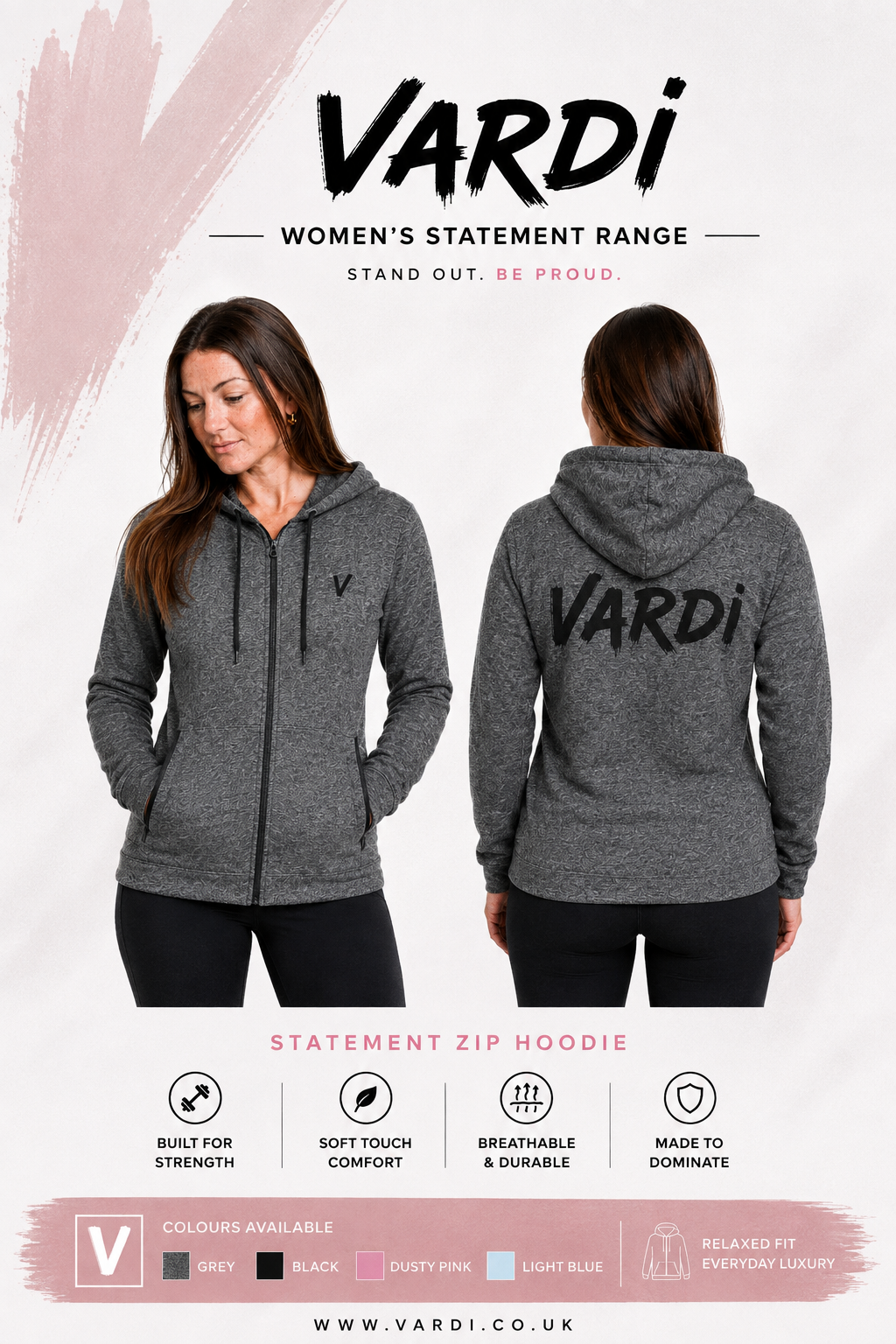 VARDI STATEMENT Hooded Tee Jacket