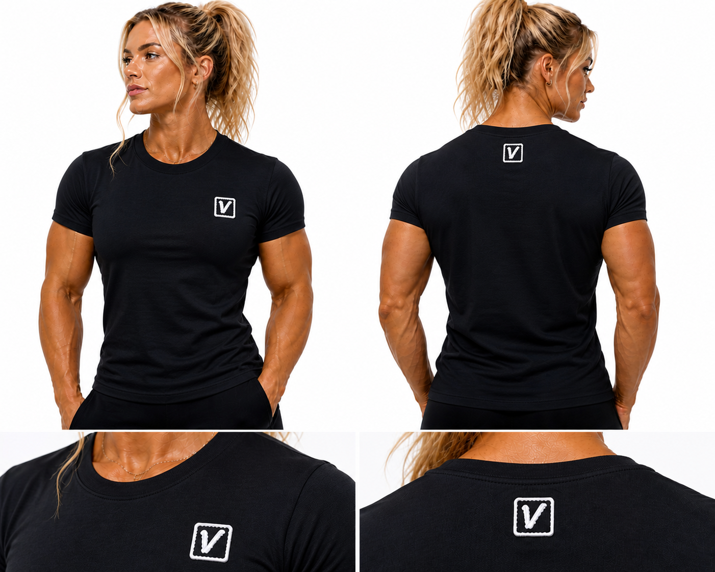 VARDI LUXE Women's Gym Muscle Fit T-Shirt – ClimaCool "Premium UK Fitness Wear”