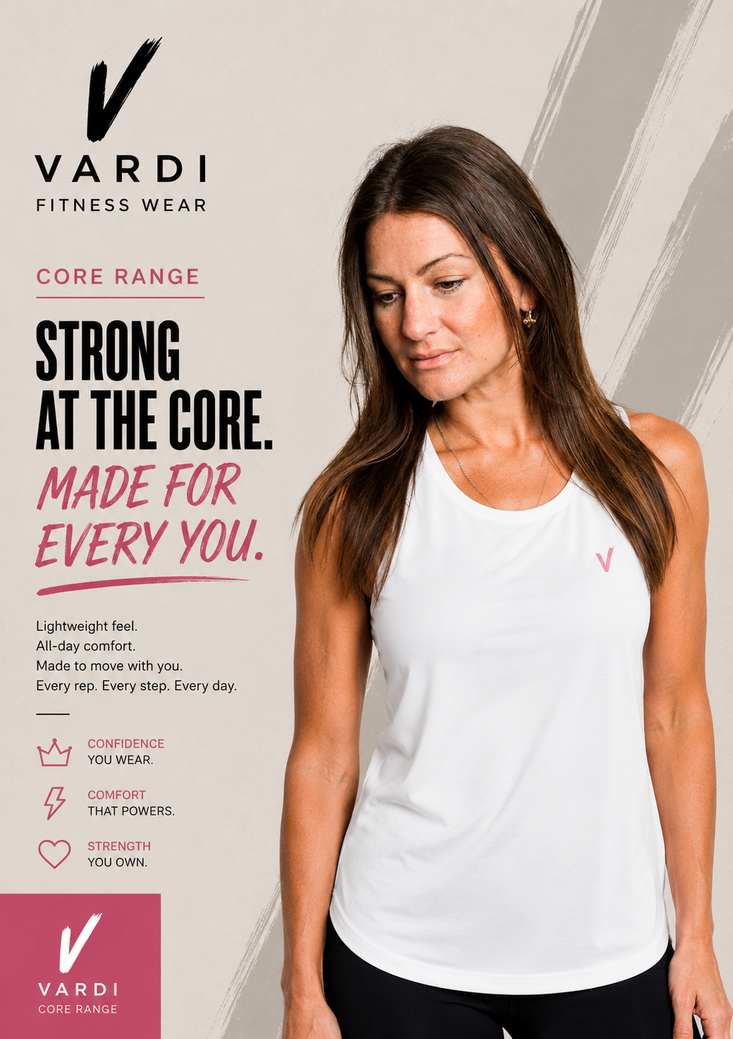 VARDI CORE Women’s Gym Vest "Premium UK Fitness Wear”